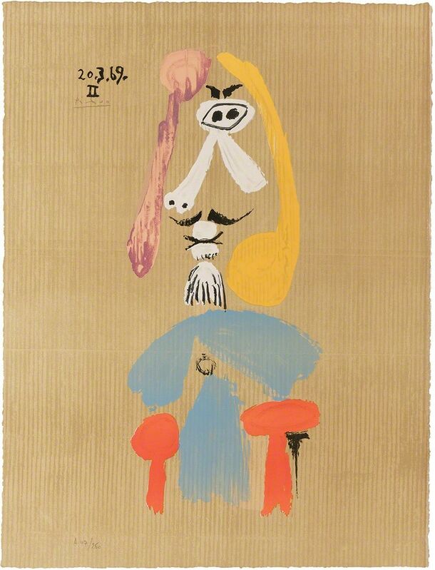 Pablo Picasso, ‘Imaginary Portrait’, 1969, Print, Color offset lithograph, Doyle