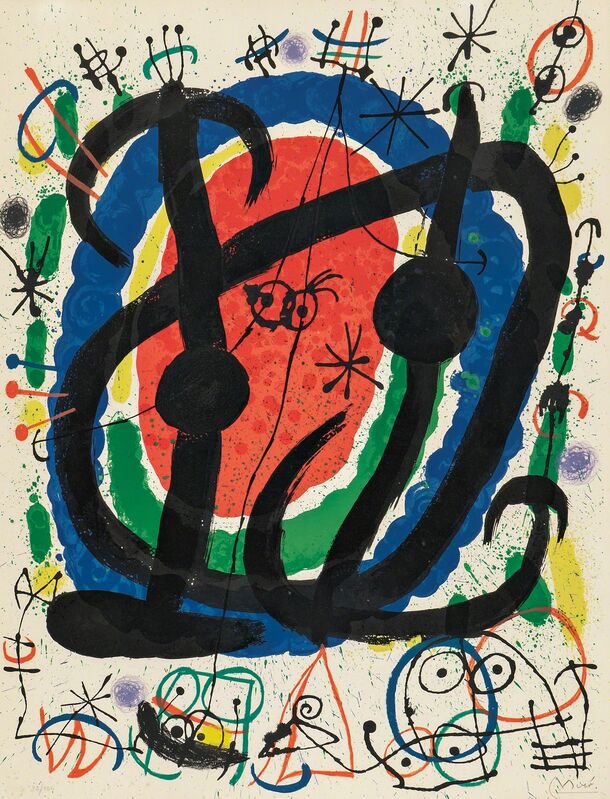 Joan Miró, ‘Exposition XXIIe, Salon de Mai’, 1966, Print, Color lithograph on buff paper, Skinner