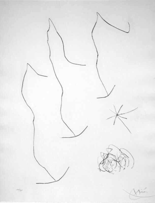 Joan Miró, ‘Journal d'une graveur’, 1975, Print, Drypoint on Velin de Rives paper., Hidden