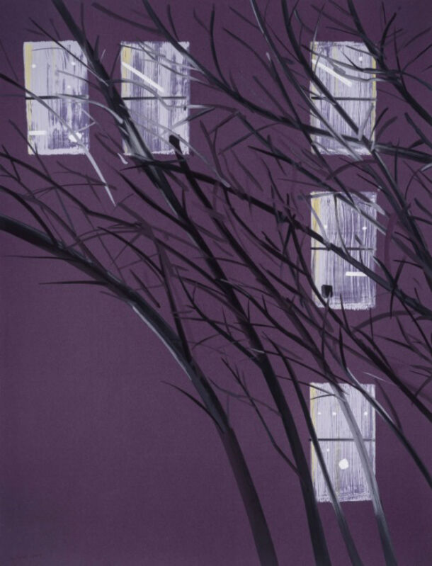Alex Katz, ‘Purple Wind’, 2017, Print, 22-color silkscreen, Jim Kempner Fine Art