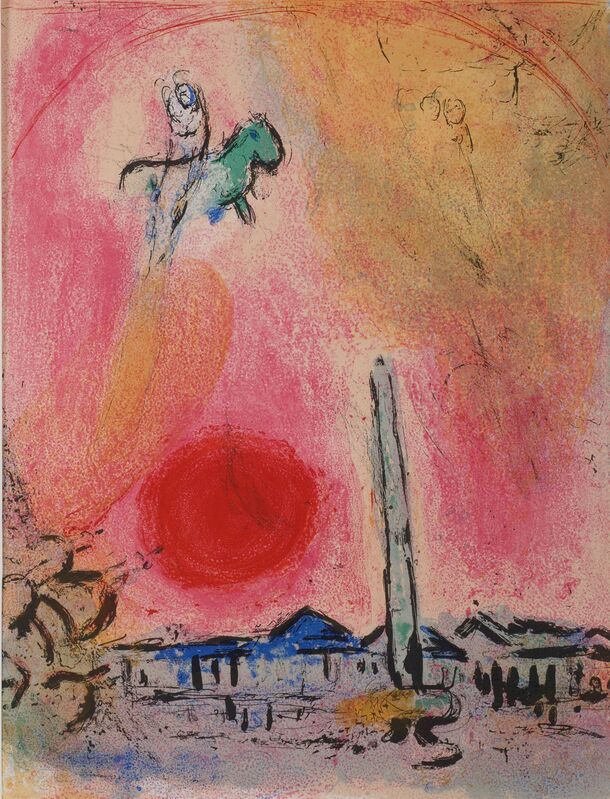 Marc Chagall, ‘Place de la Concorde’, 1960, Print, Colour lithograph, Odon Wagner Gallery