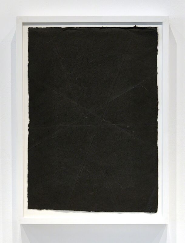 Vincent Como, ‘Black Metal’, 2007, Drawing, Collage or other Work on Paper, Creased black paper, Minus Space