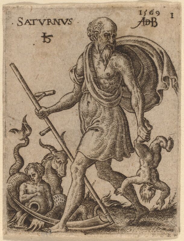 Abraham de Bruyn, ‘Saturn’, 1569, Print, Engraving, National Gallery of Art, Washington, D.C.