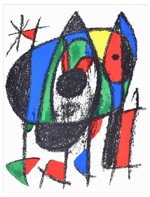Joan Miró, ‘Composition V’, 1974, Print, Lithograph on paper., Wallector