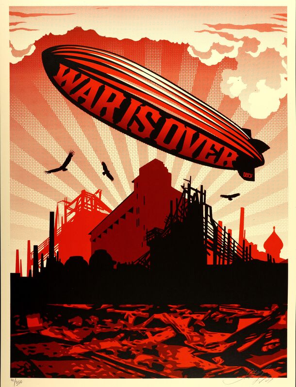 Shepard Fairey, ‘War Is Over’, 2007, Print, Screenprint in colours on paper, Chiswick Auctions