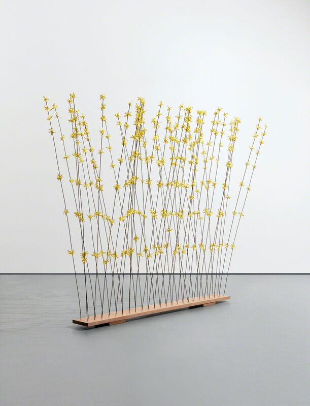 Joe Scanlan, ‘Untitled’, 2008, Sculpture, Shredded yellow paper, wire, hot glue and wood, Phillips