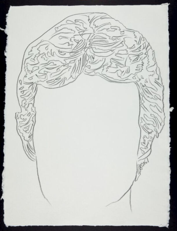 Andy Warhol, ‘Male Portrait’, 2nd half of the 20th century, Drawing, Collage or other Work on Paper, Synthetic polymer on paper, Hedges Projects