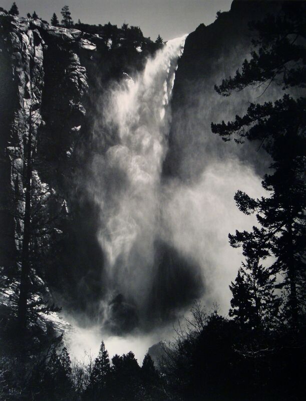 Ansel Adams, ‘Bridalveil Fall, Yosemite National Park, California (Early Special Edition Print)’, ca. 1960, Photography, Gelatin Silver Print, Weston Gallery