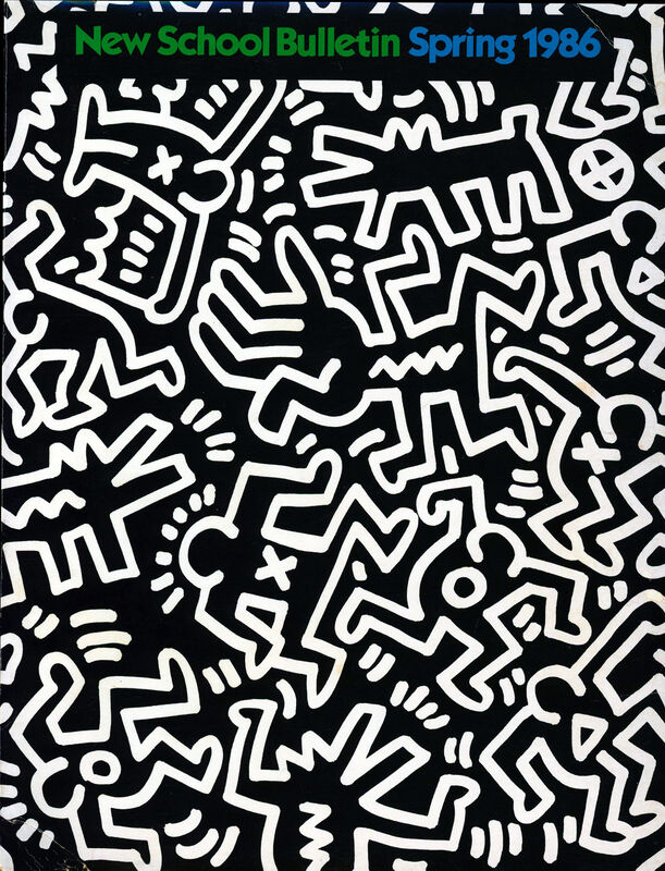 Keith Haring, ‘Keith Haring New School Bulletin 1986 (Keith Haring cover art)’, 1986, Ephemera or Merchandise, Catalogue, Lot 180 Gallery