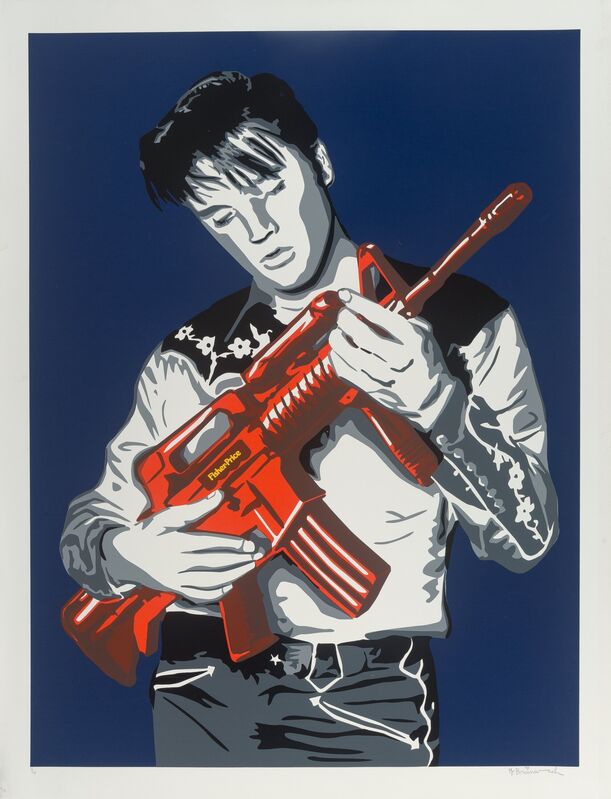 Mr. Brainwash, ‘Don't Be Cruel (Blue)’, 2008, Print, Screenprint in colors on wove paper, Heritage Auctions