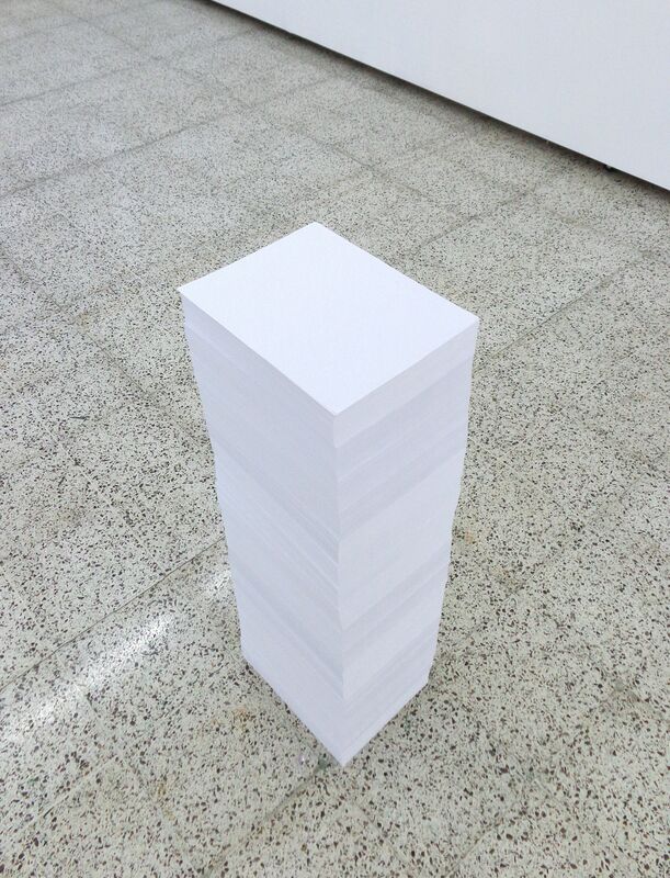 Aníbal Lopez, ‘Straight Line (Linea recta)’, 2013, Sculpture, Paper and toner, the 9.99