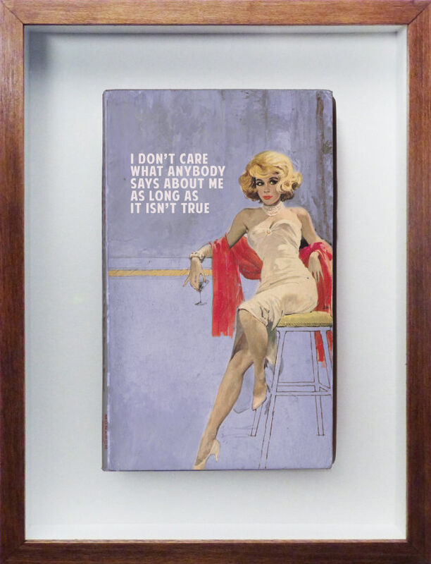 The Connor Brothers, ‘I Don't Care What Anybody Says About Me’, 2020, Painting, Hand Painted Vintage Paperback with Silkscreen, Maddox Gallery
