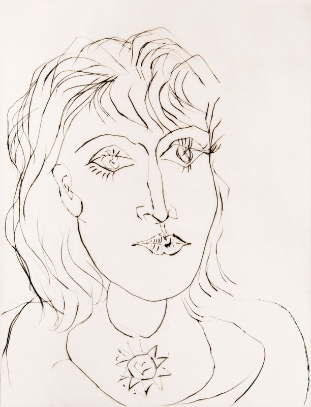 Pablo Picasso, ‘Dora Maar au collier’, 1937, Print, Drypoint, Odon Wagner Gallery