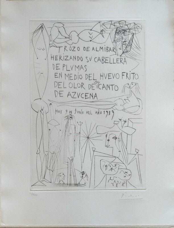 Pablo Picasso, ‘El entierro del Conde de Orgaz’, 1968, Books and Portfolios, Livre de peinter with a signed engraving and 12 etchings by Picasso, Sylvan Cole Gallery