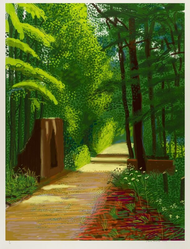 David Hockney, ‘The Arrival of Spring in Woldgate, East Yorkshire in 2011 (Twenty-Eleven) - 2 June 2011’, 2011, Ipad drawing on paper, Forum Auctions