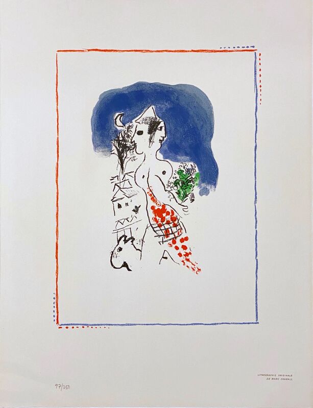 Marc Chagall, ‘Untitled, From The Flight Portfolio ’, 1969 , Print, Original nine colors lithograph on Arches paper, Off The Wall Gallery