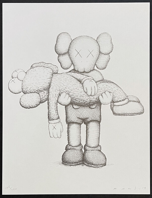 KAWS, ‘Gone (Print and Book)’, 2019, Print, Screenprint on Arches Aquarelle 300gsm paper in a Wilbalin Buckram-bound print wallet and archival-grade print envelope inside the print wallet, with limited edition hardcover book, Artsy x Tate Ward