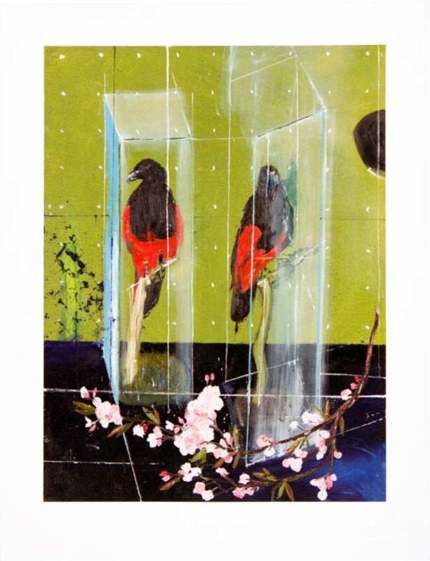 Damien Hirst, ‘Two Parrots’, 2012, Print, Lithograph on 410gsm Somerset Tub Sized paper, Kenneth A. Friedman & Co.