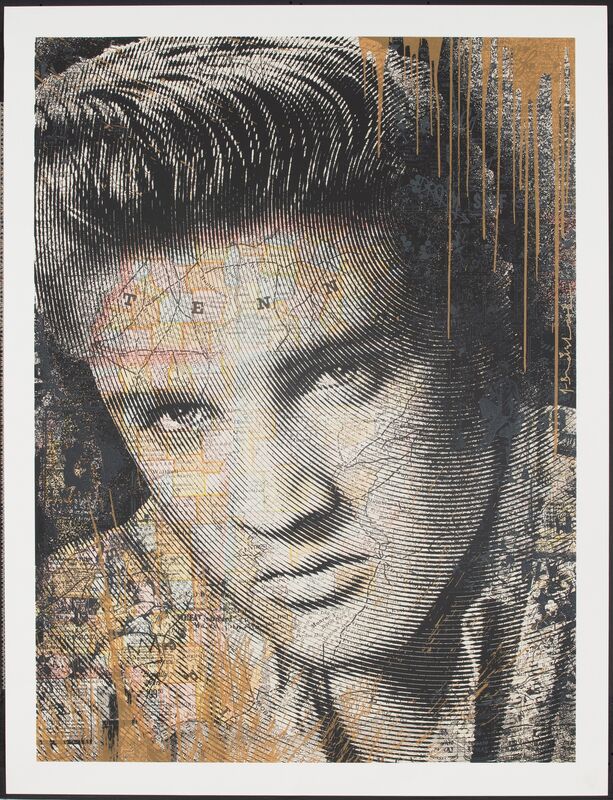 Mr. Brainwash, ‘King of Rock (Gold)’, 2017, Print, Silkscreen in colors on wove paper, Heritage Auctions