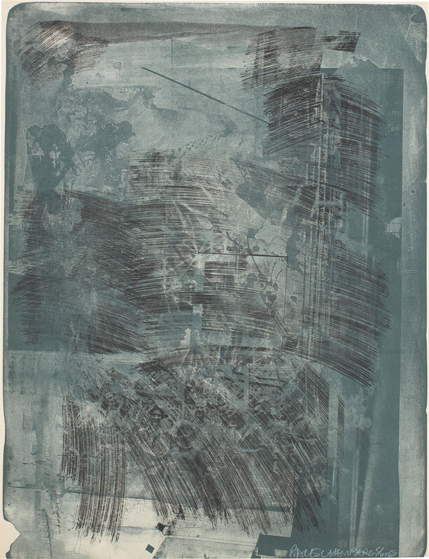 Robert Rauschenberg, ‘Post, from Stoned Moon Series (G. 185, F. 89)’, 1970, Print, Lithograph in colors, on Arches Cover paper, the full sheet., Phillips