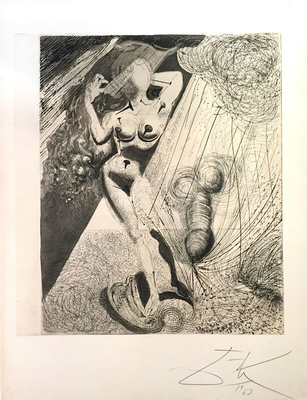 Salvador Dalí, ‘Aphrodite’, 1963-1965, Print, Heliogravure, Dry-point, Wallector