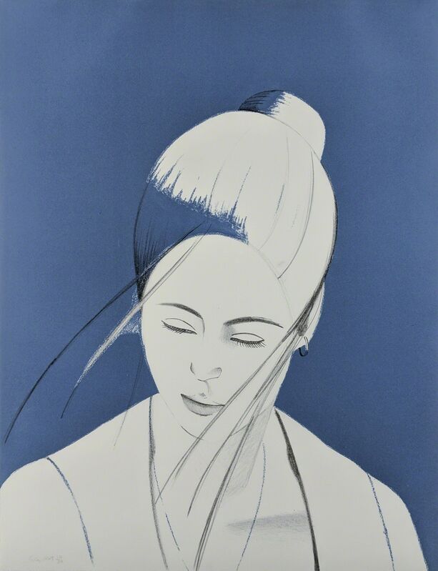 Alex Katz, ‘Pamela (Blue)’, 1976, Print, Lithograph, Capsule Gallery Auction