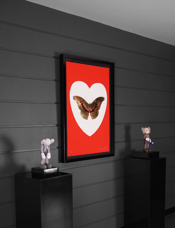 Damien Hirst, ‘I Love You Red/Gold Butterfly ’, 2015, Print, Silkscreen, Gold Leaf, Foil Block, Arton Contemporary