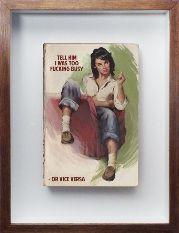 The Connor Brothers, ‘Vice Versa’, 2020, Painting, Hand Painted Vintage Paperback with Silkscreen, Maddox Gallery