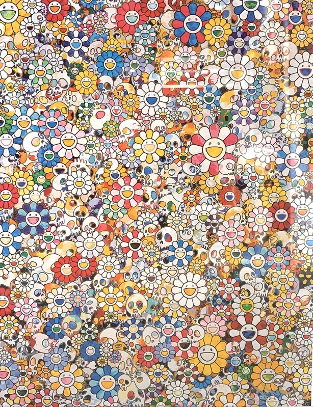 Takashi Murakami, ‘Skull and Flowers’, 2016, Print, Print on Paper, Shout Arthub & Gallery
