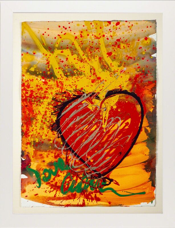 Dale Chihuly, ‘Massive Hand Painted "Drawing" Love Chihuly Glass Pop Art’, 1999, Painting, Acrylic, Modern Artifact