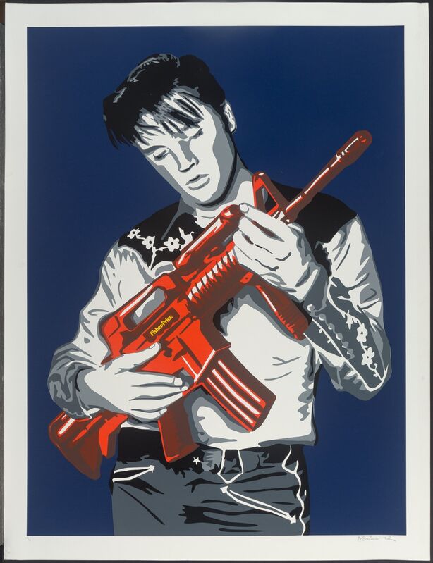 Mr. Brainwash, ‘Don't Be Cruel (Blue)’, 2008, Print, Screenprint in colors on wove paper, Heritage Auctions