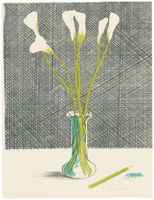 David Hockney, ‘Lillies’, 1971, Print, Lithograph in colours on Arches wove paper, Christie's