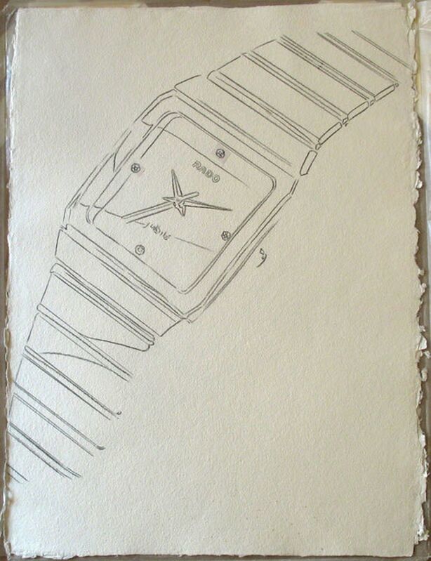 Andy Warhol, ‘Rado Watch II’, ca. 1986, Drawing, Collage or other Work on Paper, Pop International Galleries