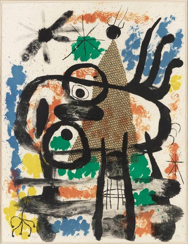 Joan Miró, ‘Album 19, Planche 5 (M. 248)’, 1961, Print, Color lithograph, on Rives BFK paper, Doyle