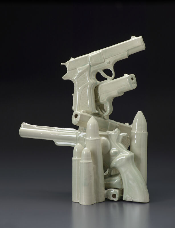 Linda Lighton, ‘Hands Up Don't Shoot #1’, 2013, Sculpture, Clay and glaze, Rachael Cozad Fine Art