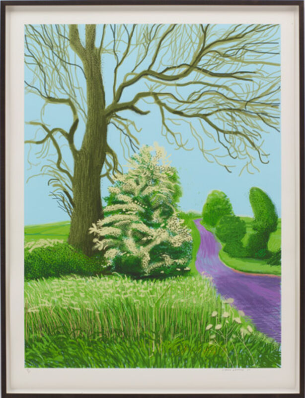 David Hockney, ‘The Arrival of Spring in Woldgate, East Yorkshire in 2011 (Twenty Eleven) ’, 2011, Print, IPad drawing printed on paper, Corridor Contemporary