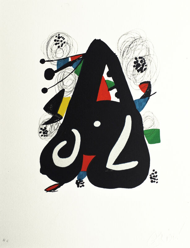 Joan Miró, ‘La mélodie acide nr 1220’, 1980, Print, Color lithograph, Hans den Hollander Prints