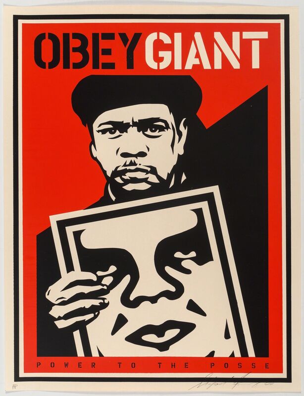 Shepard Fairey, ‘Nubian Sign’, 2000, Print, Screenprint in colors on cream paper, Heritage Auctions
