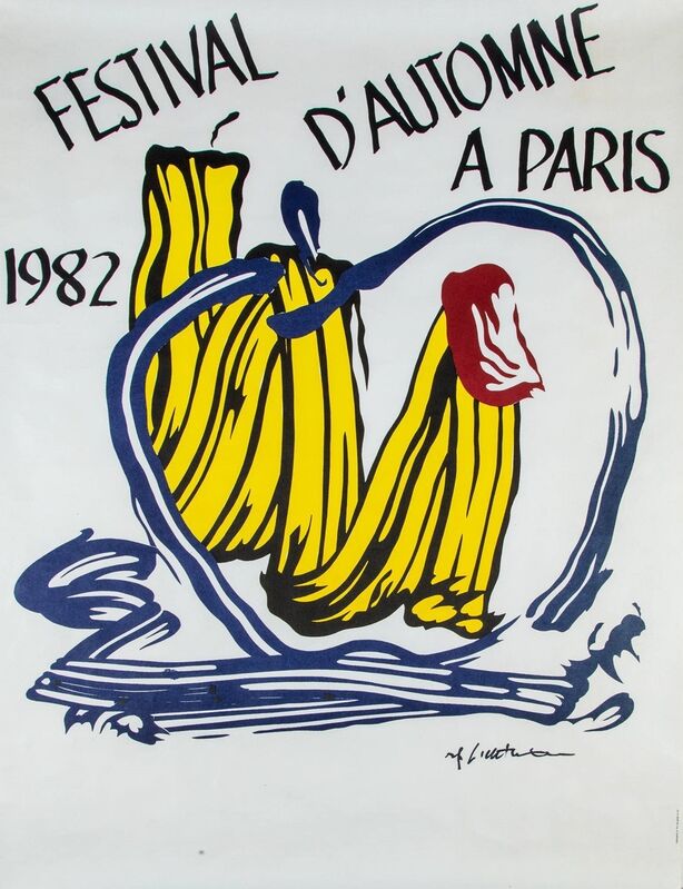 Roy Lichtenstein, ‘Festival d'Automne a Paris’, 1982, Print, Offset print, Finarte