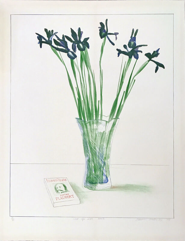 David Hockney, ‘Still Life with Book’, 1973, Print, Lithograph, Vanessa Villegas Art Advisory