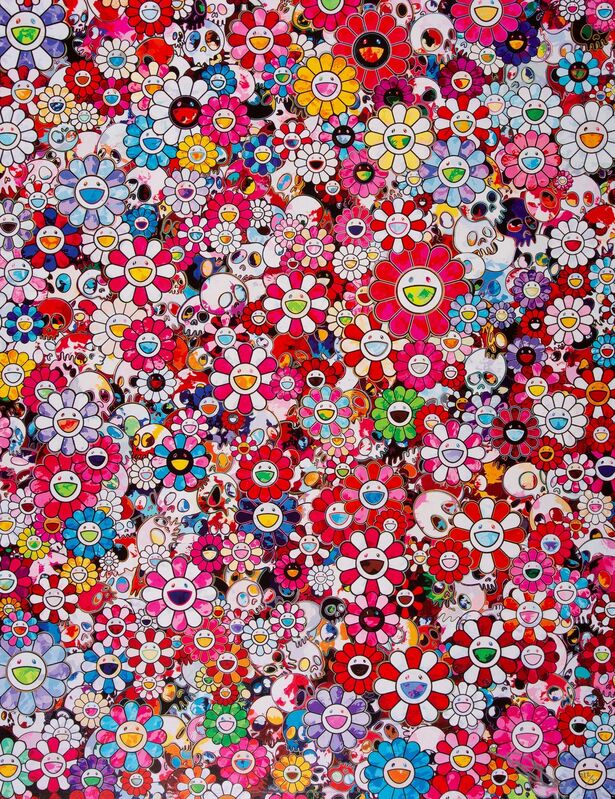 Takashi Murakami, ‘Circus: Embrace Peace and Darkness within Thy Heart’, 2013, Print, Offset lithograph in colors on satin wove paper, Heritage Auctions