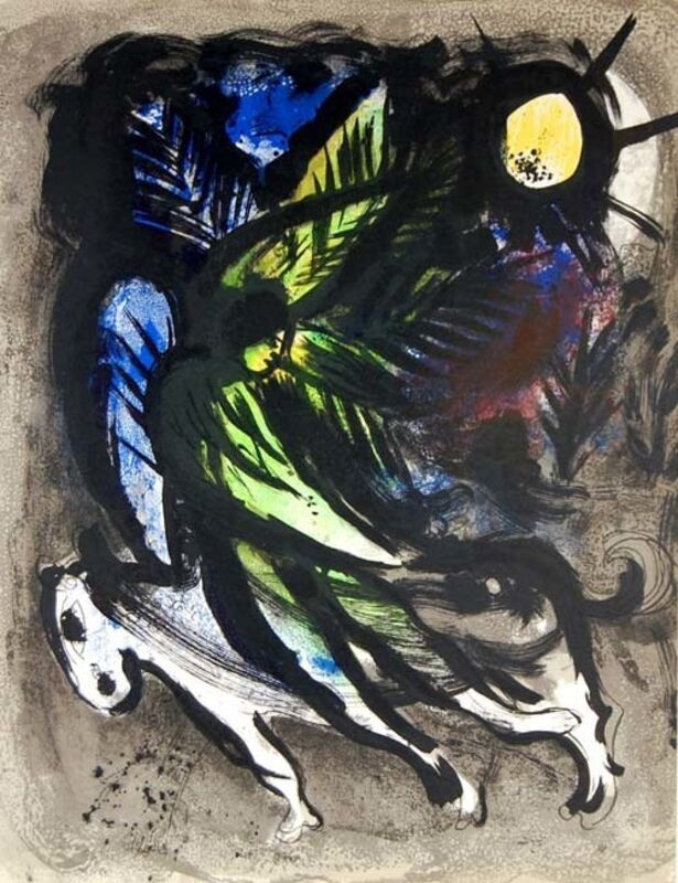 Marc Chagall, ‘The Angel ’, 1960, Reproduction, Original color lithograph on wove paper, Baterbys