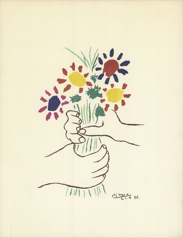 Pablo Picasso, ‘Bouquet of Peace’, 1958, Print, Lithograph, ArtWise