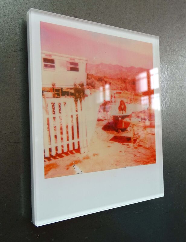 Stefanie Schneider, ‘Stefanie Schneider Minis - The Girl (The Girl behind the White Fence)’, 2013, Photography, Lambda digital Color Photographs based on a Polaroid. Sandwiched in between Plexiglass (thickness 0.7cm), Instantdreams
