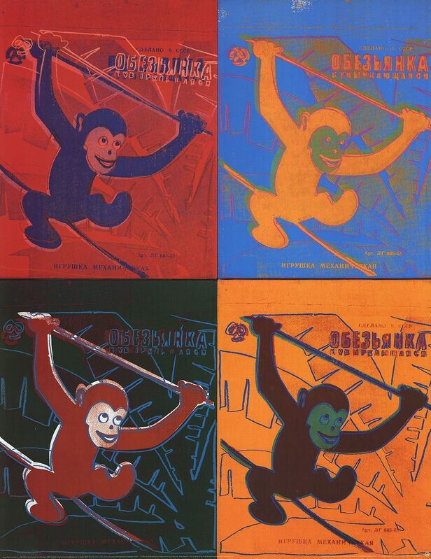 Andy Warhol, ‘Four Monkeys (Lg)’, 1990, Posters, Offset Lithograph, ArtWise