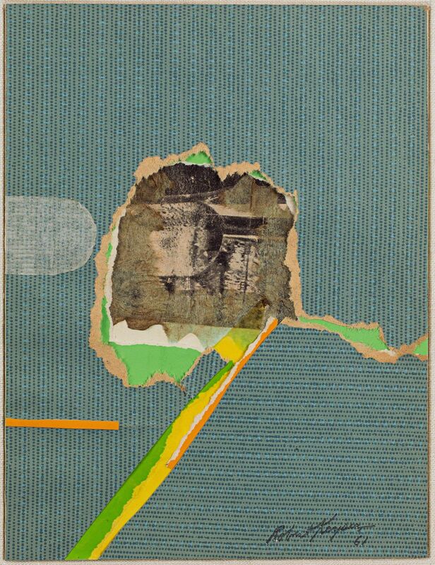 Robert Keyser, ‘Creek Road Farewell’, 1961, Drawing, Collage or other Work on Paper, Paper collage, Rosenberg & Co. 