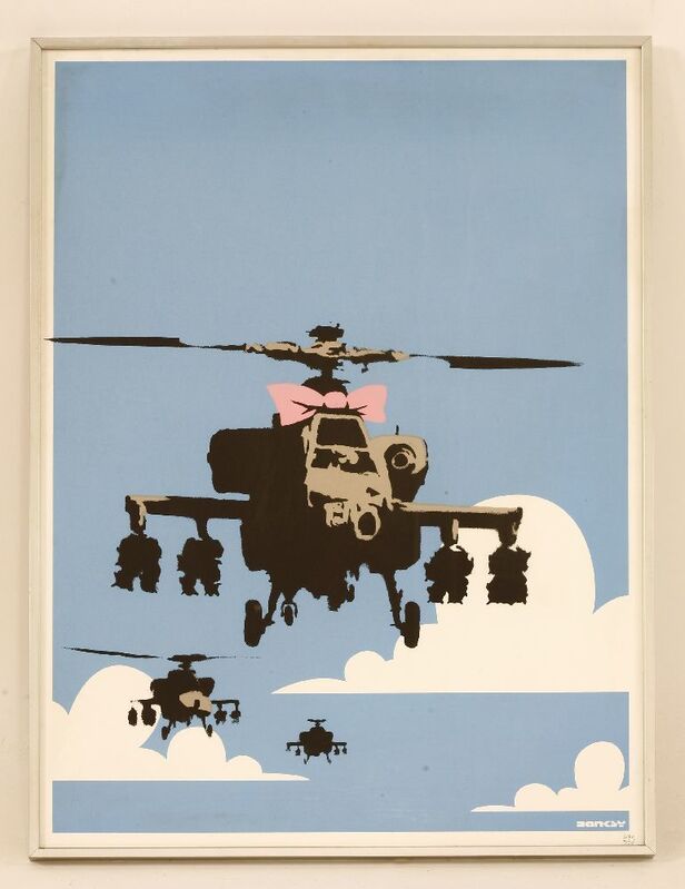 Banksy, ‘Happy Choppers’, 2003, Print, Screenprint in colours, Sworders