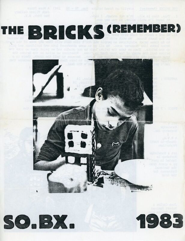Tim Rollins and K.O.S., ‘A More Store, Tim Rollins and K.O.S., The Bricks (Remember), Flyer’, 1983, Ephemera or Merchandise, Flyer, James Fuentes