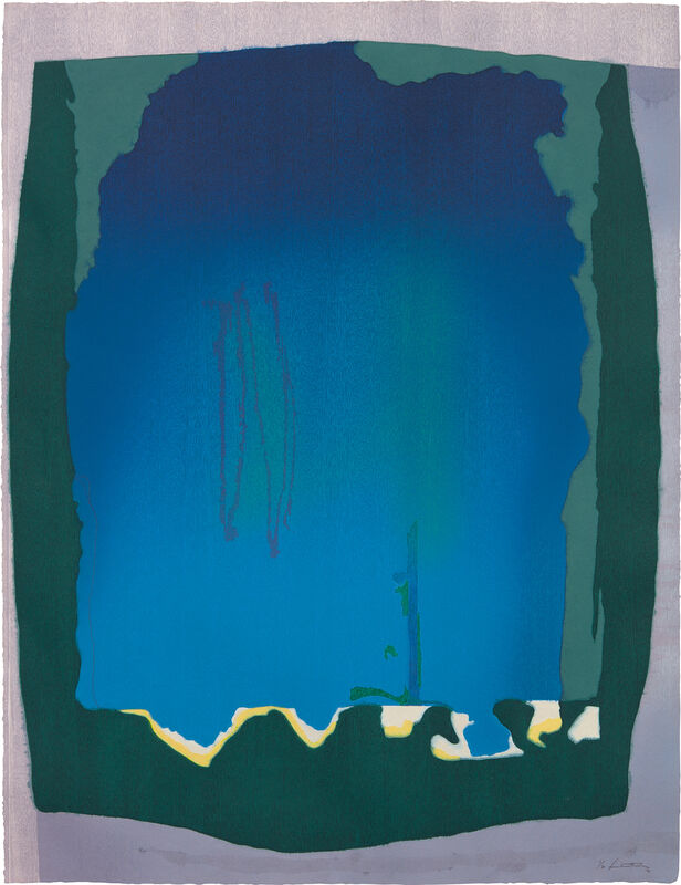 Helen Frankenthaler, ‘Freefall’, 1992-93, Print, Monumental woodcut and hand-dyed paper in colors, on TGL handmade paper, the full sheet., Phillips
