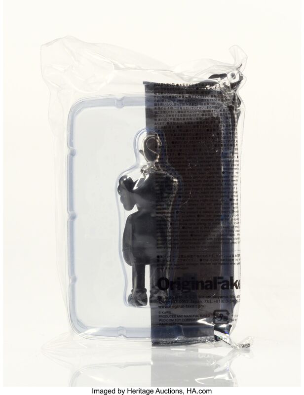 KAWS, ‘Companion (Black), keychain’, 2009, Other, Painted cast vinyl, Heritage Auctions